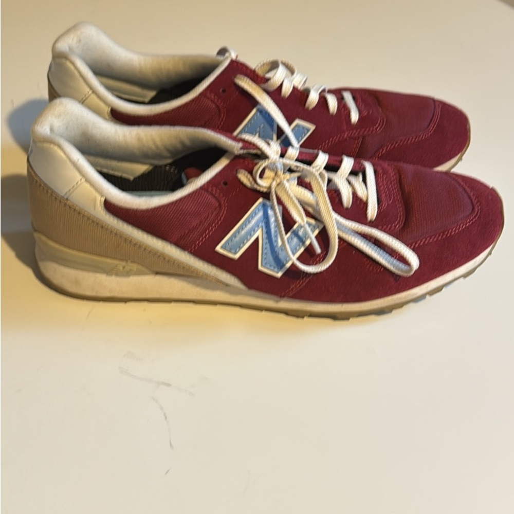 New Balance Burgundy and Blue Sneakers